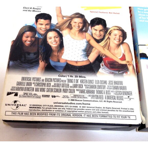 (3) Vintage Movie Lot VHS Bring It On  Legally Blond  Down To Earth Chris Rock - Picture 6 of 10